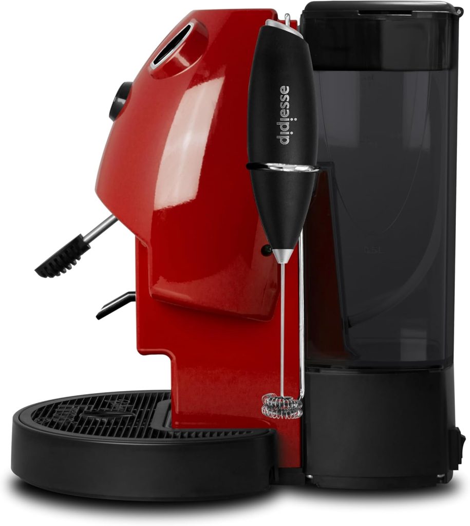 Didiesse Baby Frog Coffee & Tea Macchina da Caffè a Cialde Rossa + Frullino