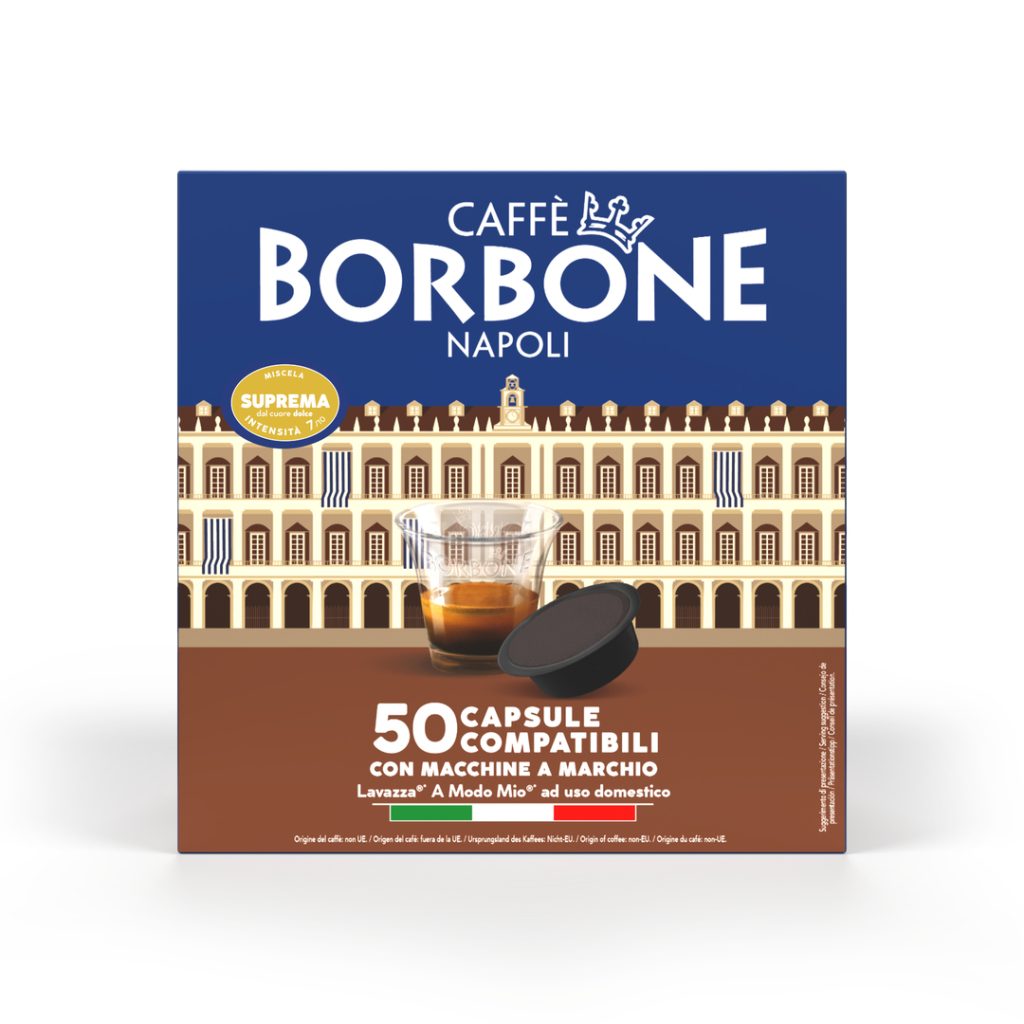 Caffè Borbone Miscela Suprema 50 Capsule Compatibili A Modo Mio