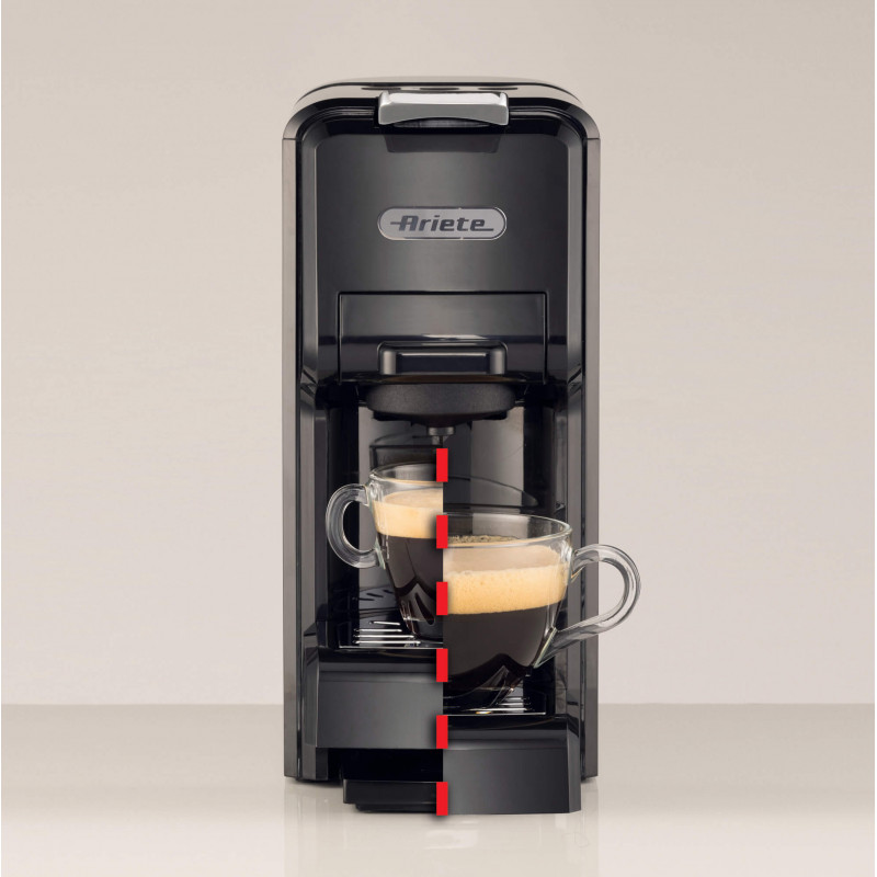 Macchina da caffè espresso a cassetto per capsule Nespresso*, Dolcegusto* e Lavazza A Modo mio*, cialde e polvere