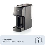 Macchina da caffè espresso a cassetto per capsule Nespresso*, Dolcegusto* e Lavazza A Modo mio*, cialde e polvere