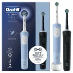 Oral-B Vitality Pro Duo – Confezione 2 Spazzolini Elettrici + 2 Testine e Caricatore
