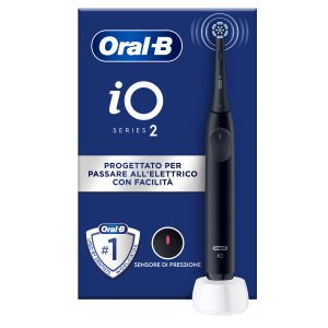 Oral-B iO 2 Black Spazzolino Elettrico con Sensore di Pressione