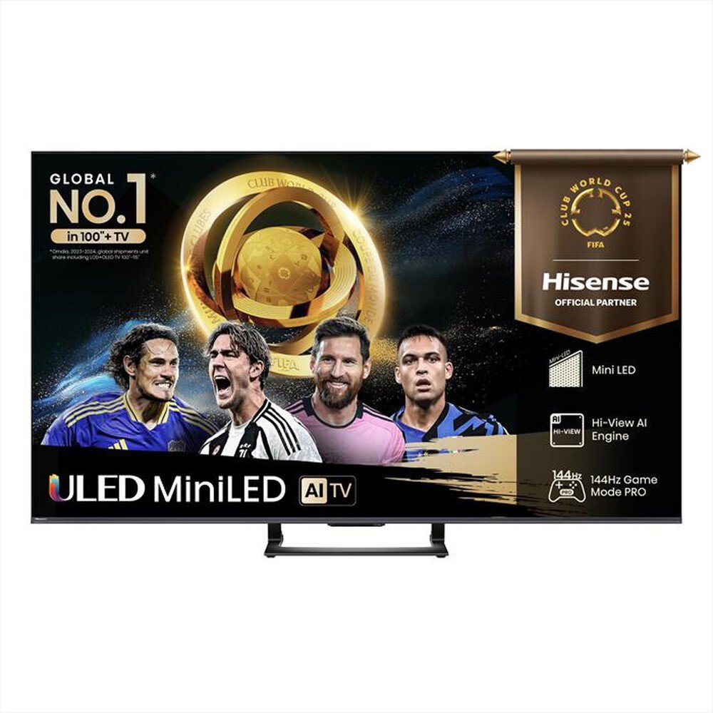 Hisense Smart TV 50 Pollici 4K Ultra HD Display QLED 144 Hz Sistema Operativo VIDAA Classe E colore Nero - 50U79Q