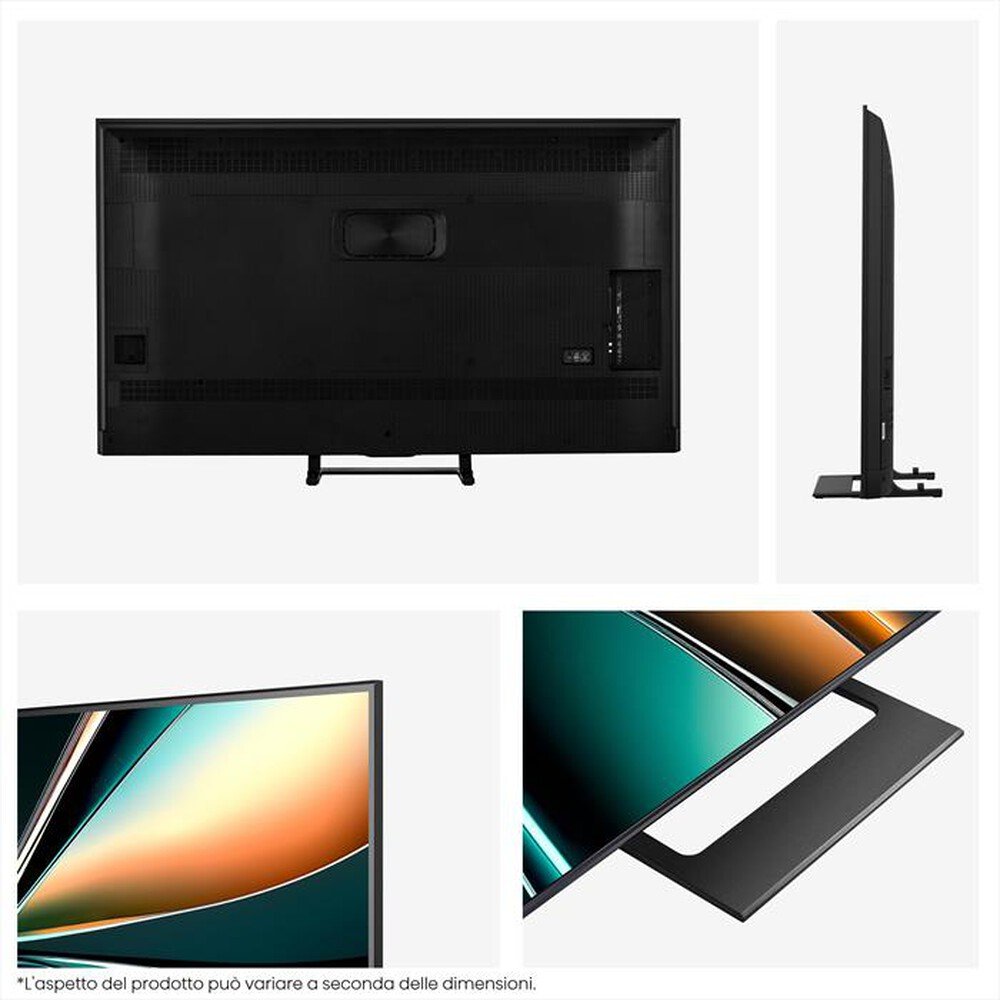 Hisense Smart TV 50 Pollici 4K Ultra HD Display QLED 144 Hz Sistema Operativo VIDAA Classe E colore Nero - 50U79Q