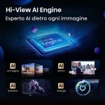 Hisense Smart TV 50 Pollici 4K Ultra HD Display QLED 144 Hz Sistema Operativo VIDAA Classe E colore Nero - 50U79Q