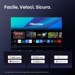 Hisense Smart TV 85 Pollici 4K Ultra HD Display QLED Sistema Vidaa Dolby Atmos Classe E colore Nero - 85E79Q