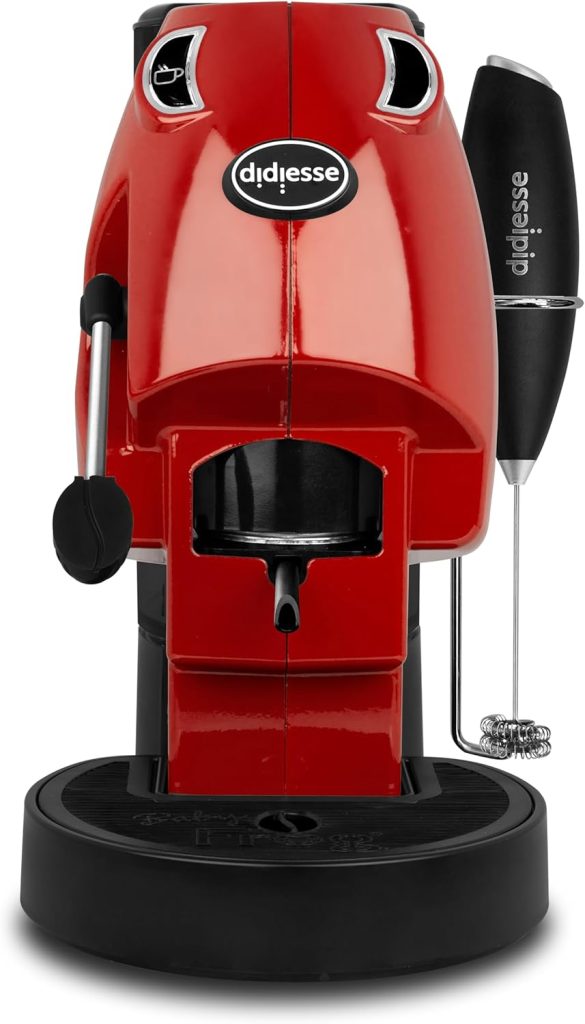 Didiesse Baby Frog Coffee & Tea Macchina da Caffè a Cialde Rossa + Frullino