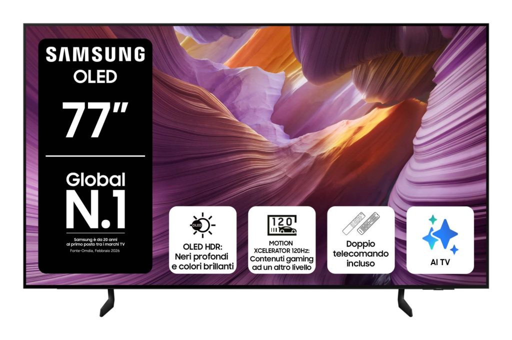 E77S85FAEXZT - SAMSUNG - TVC LED 77 OLED SMART TV 120 Hz HDR10 4HDMI PROCNQ4 3GEN DOLBY ATMOS