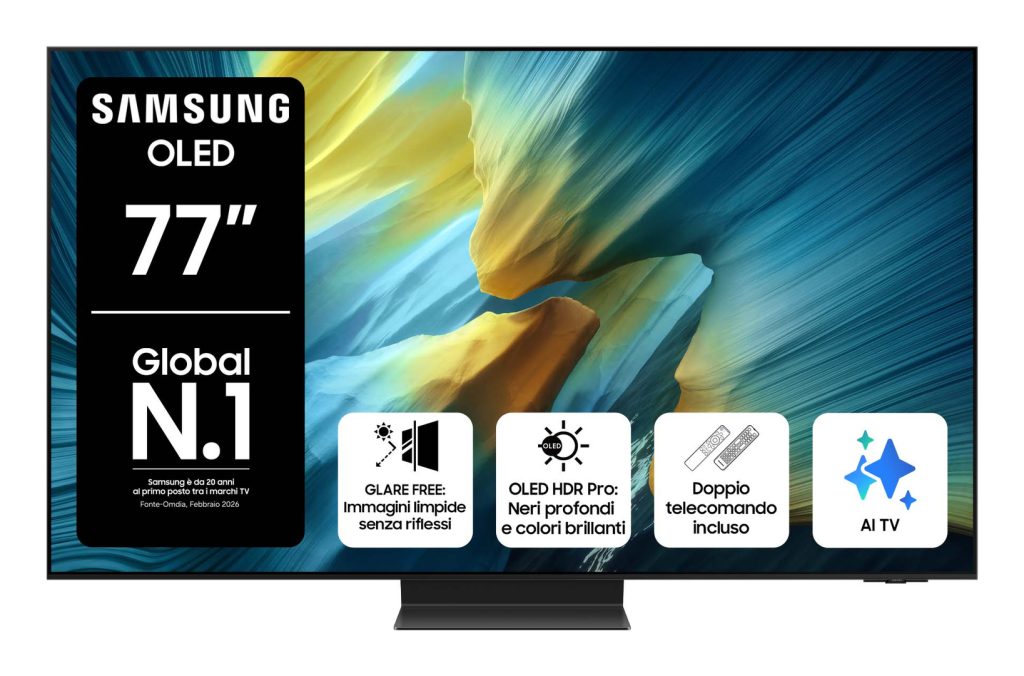 QE77S95FATXZT - SAMSUNG - TVC LED 77 OLED SMART TV ONE CONNECT HDR10 4HDMI3 USB DOLBY ATMOS OTS