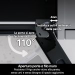 GBBS726CPY - LG - FRIGO COMBI 375LT H203 NFC INOX PRIME SILVER PORTA PIATTAFILO MURO