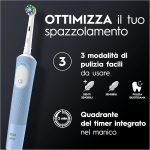 Oral-B Vitality Pro Duo – Confezione 2 Spazzolini Elettrici + 2 Testine e Caricatore