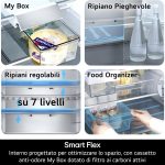 GBBS726CPY - LG - FRIGO COMBI 375LT H203 NFC INOX PRIME SILVER PORTA PIATTAFILO MURO