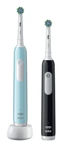 Braun Oral-B Pro 1 Duo 2 Spazzolini Elettrici Nero e Turchese