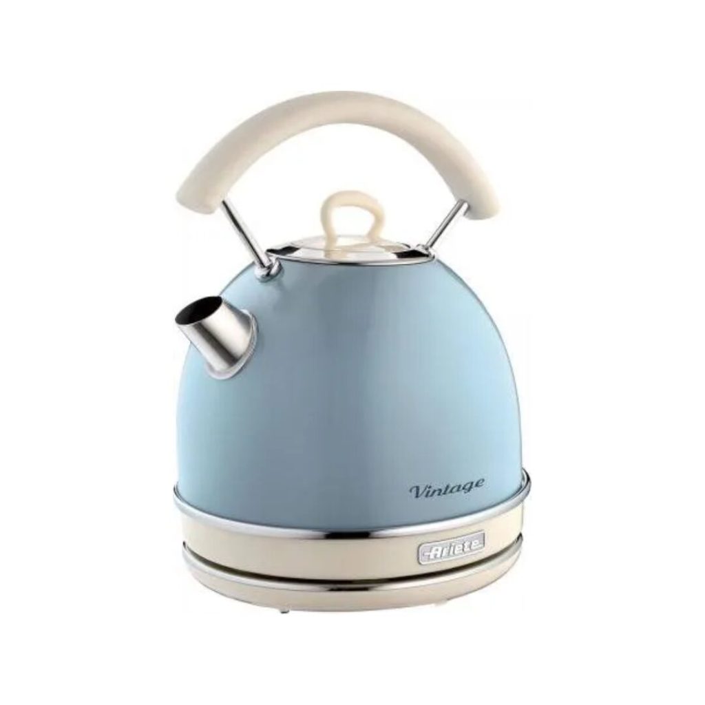 Ariete Bollitore elettrico per acqua senza fili cordless Capacità in litri 1,7 Potenza 2000 Watt colore Blu - Vintage - 2877/05