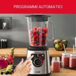 Moulinex Frullatore con Bicchiere Capacità 2 Litri Potenza 1200 watt Lame Rimovibili colore Grigio - PerfectMix+ LM871D