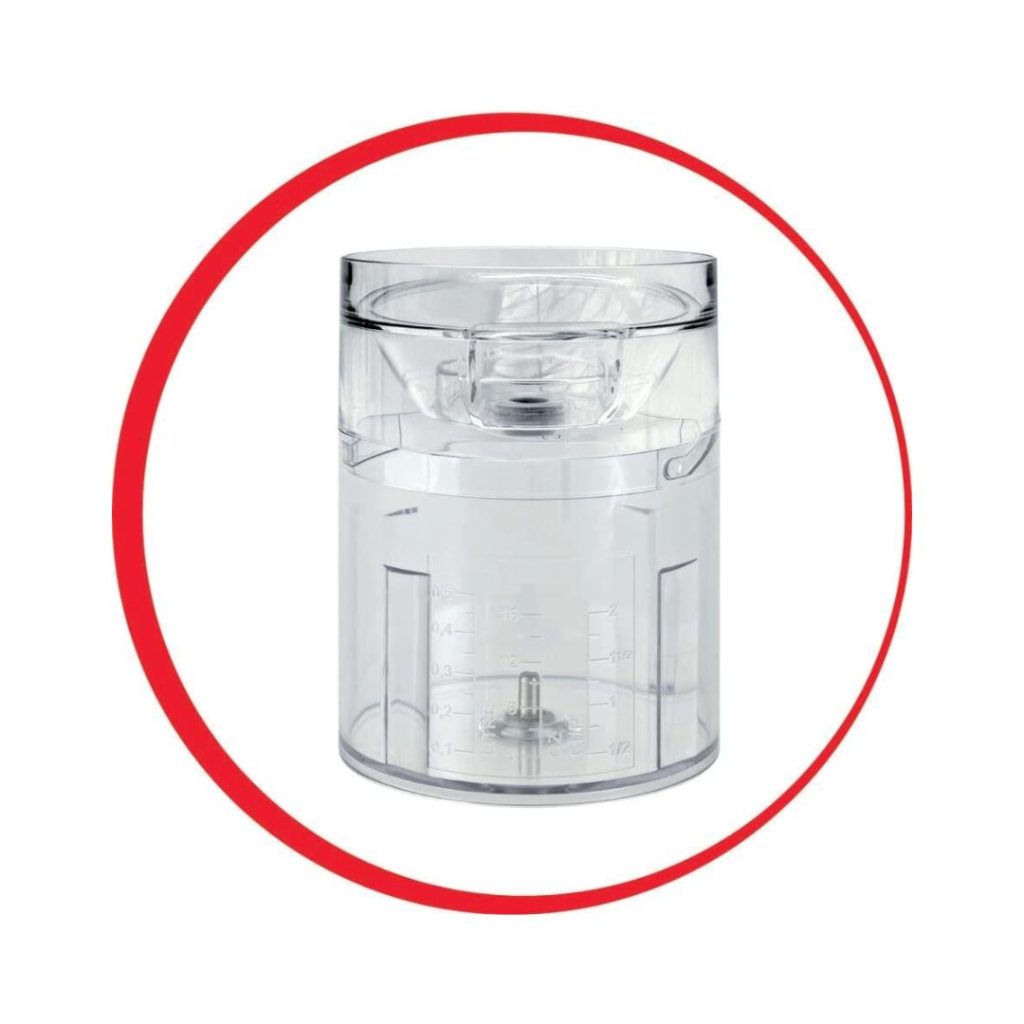 Moulinex Tritatutto Capacità 0.5 Litri Potenza 500 Watt Funzione a Pressione colore Bianco - DJ450B Masterchop