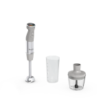 Moulinex Frullatore a Immersione Minipimer Capacità Ciotola 0,8 Litri Potenza 1000 Watt con Tritaghiaccio colore Grigio e Acciaio - DD672B