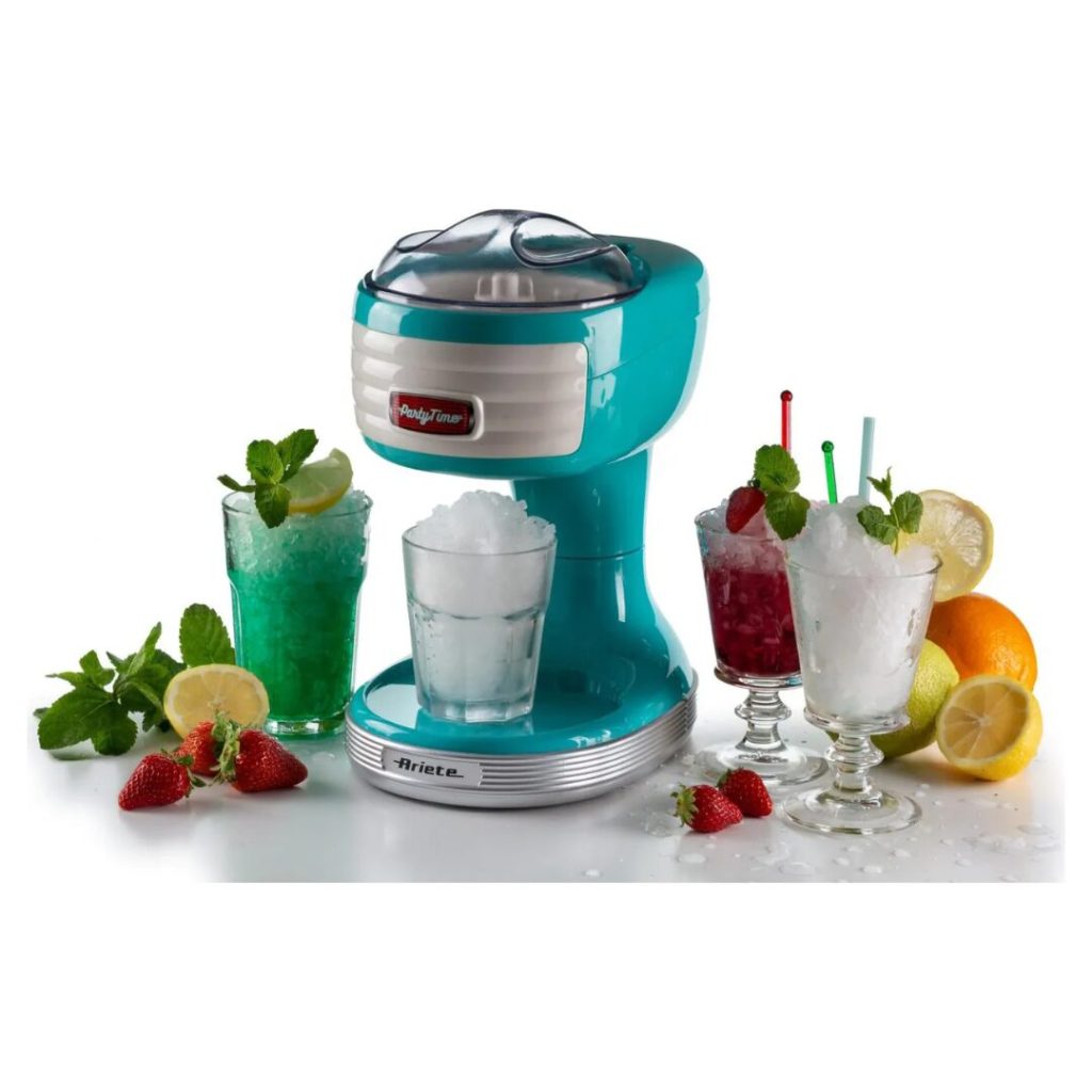 Ariete Tritaghiaccio Elettrico Potenza 30 Watt Lame in Acciaio colore Azzurro Inox - 76 Ice Crusher