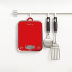 Moulinex Bilancia da Cucina Digitale Elettronica Capacità 5 kg Display LCD colore Rosso - BN5003V0 Optiss