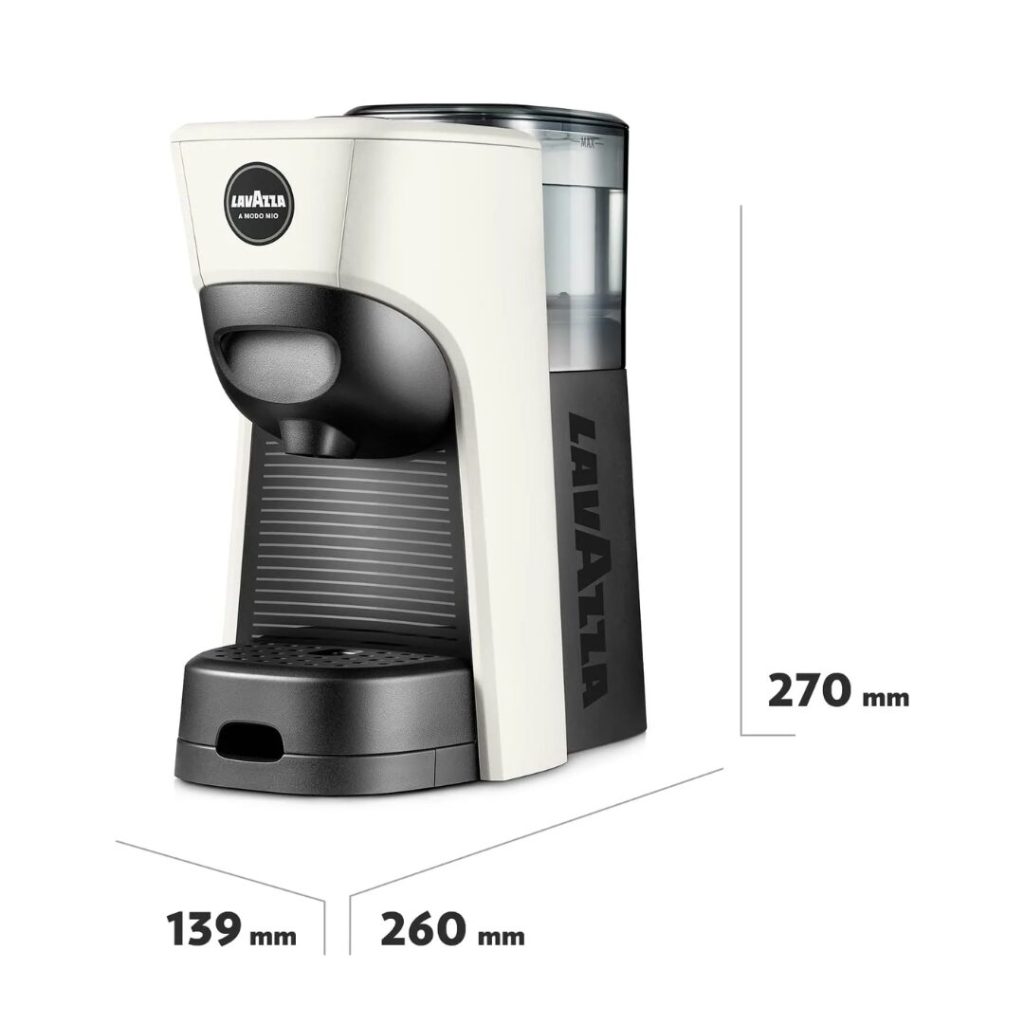 Lavazza Tiny Eco - Macchina Caffé Espresso Capsule Lavazza A Modo Mio colore Bianco
