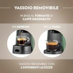 Lavazza Tiny Eco - Macchina Caffé Espresso Capsule Lavazza A Modo Mio colore Verde
