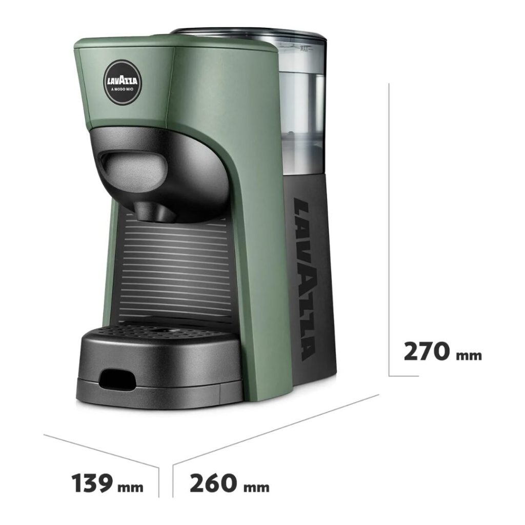 Lavazza Tiny Eco - Macchina Caffé Espresso Capsule Lavazza A Modo Mio colore Verde
