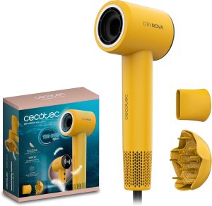 Cecotec DryNova Sun Asciugacapelli 1600W Giallo + 2 Accessori