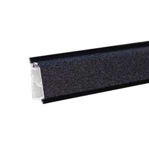 Alzatina triangolare in pvc rivestita in carta colore nero selenio