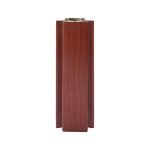 Angolare per zoccolo 90° R12 doppio rivestimento in PVC ciliegio H 12 cm.