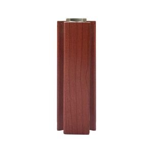 Angolare per zoccolo 90° R12 doppio rivestimento in PVC ciliegio H 12 cm.