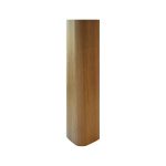 Angolare per zoccolo 90° R12 in noce medio H 10 cm.