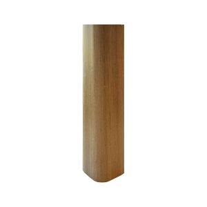 Angolare per zoccolo 90° R12 in noce medio H 10 cm.