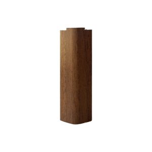 Angolare per zoccolo 90° R12 in noce scuro H 12 cm.