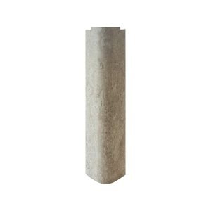 Angolare per zoccolo 90° R12 in travertino H 15 cm.