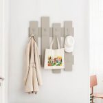 Appendiabiti a muro Wave cashmere 8 ganci