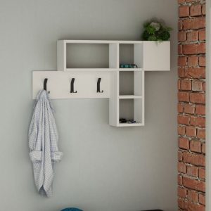 Appendiabiti da parete Game bianco