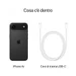 Apple iPhone Air Smartphone 6.5" 5G Display Super Retina XDR Dual Sim Memoria Interna 512 GB iOS 26 colore Nero Siderale - MG2Q4QL/A