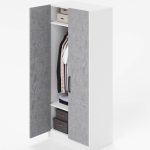 Armadio 210 cm due ante bianco frassinato