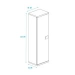 Armadio 45x52x223h con anta bianco consumato