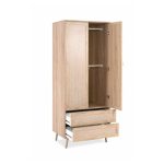 Armadio Bali 60A 2 ante e 2 cassetti effetto vimini