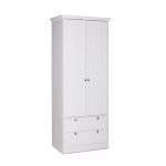 Armadio Landwood14 bianco due ante e due cassetti