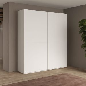 Armadio Swing 2 ante scorrevoli colore bianco opaco 180x55x230H cm.