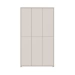 Armadio multiuso Medea 6 ante colore cashmere 109.2x34.9xH191.9 cm.