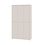 Armadio multiuso Medea 6 ante colore cashmere 109.2x34.9xH191.9 cm.