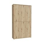 Armadio multiuso Medea 6 ante colore rovere 109.2x34.9xH191.9 cm.