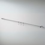 Asta appendi mestoli KITCROMO90 4 ganci 90 cm cromo
