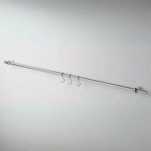 Asta appendi mestoli KITCROMO90 4 ganci 90 cm cromo