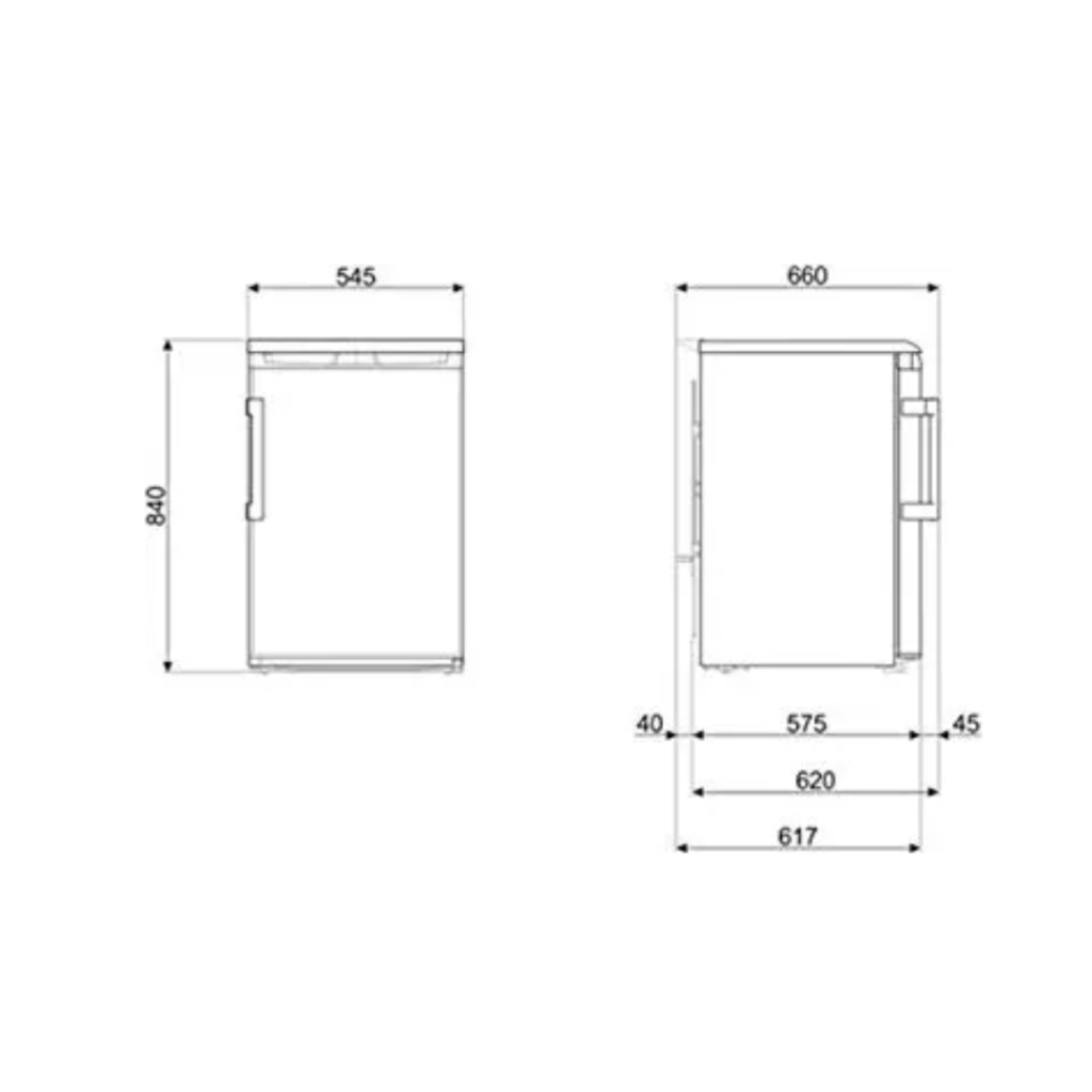 Mini Frigo Smeg Frigobar 120 Litri Inox - FA120ES