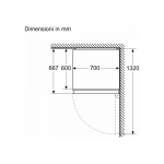 Frigorifero Combinato Bosch No Frost 440 Litri - KGN497WDF Serie 4