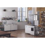 Base cucina 80x50x85H due ante bianco frassinato